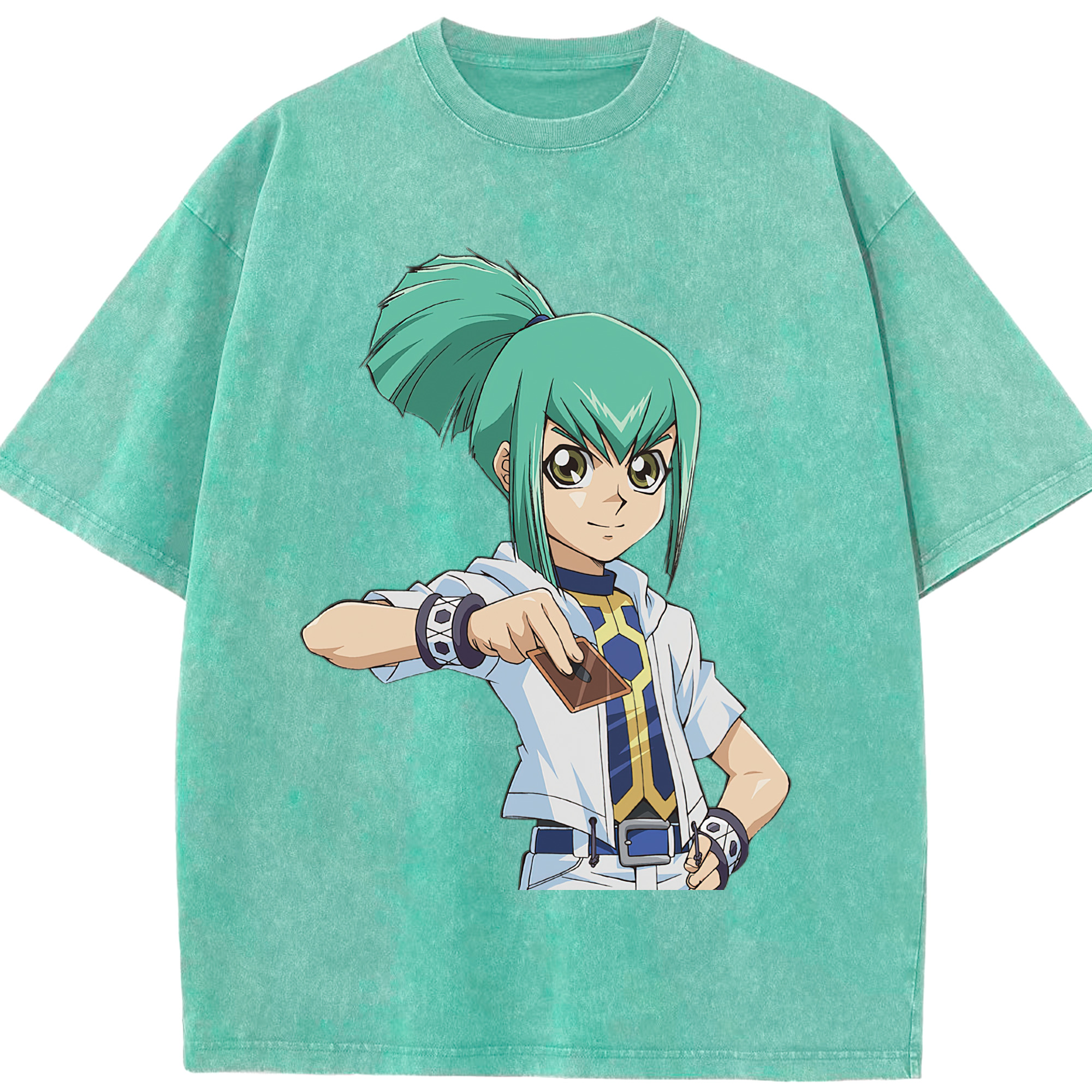 （画像用） 遊☆戯☆王 Yu-Gi-Oh! 綿100% ヴィンテージ風 半袖Tシャツ（フロントプリント）